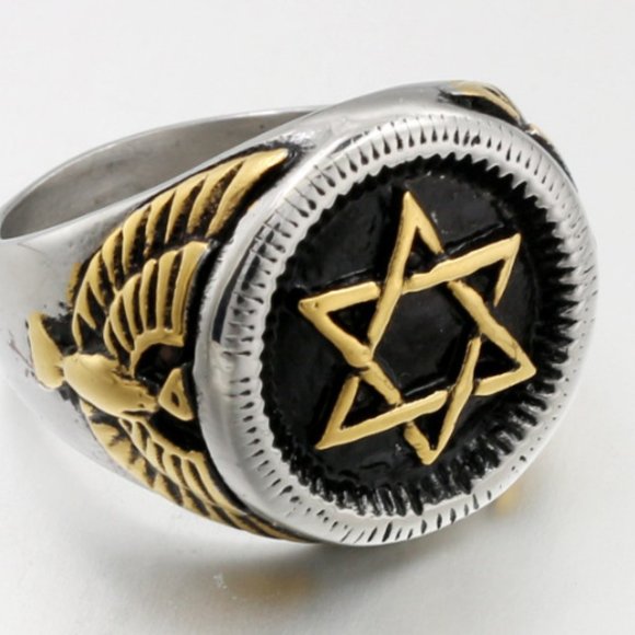 FREEMASON RING MASTER MASON RING MASONIC Accessories Golden